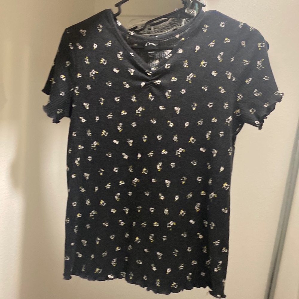 Art class ribbed floral top